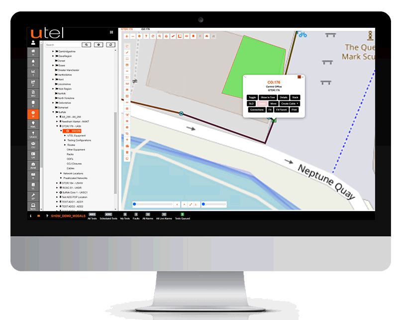 Desktop showing planning map