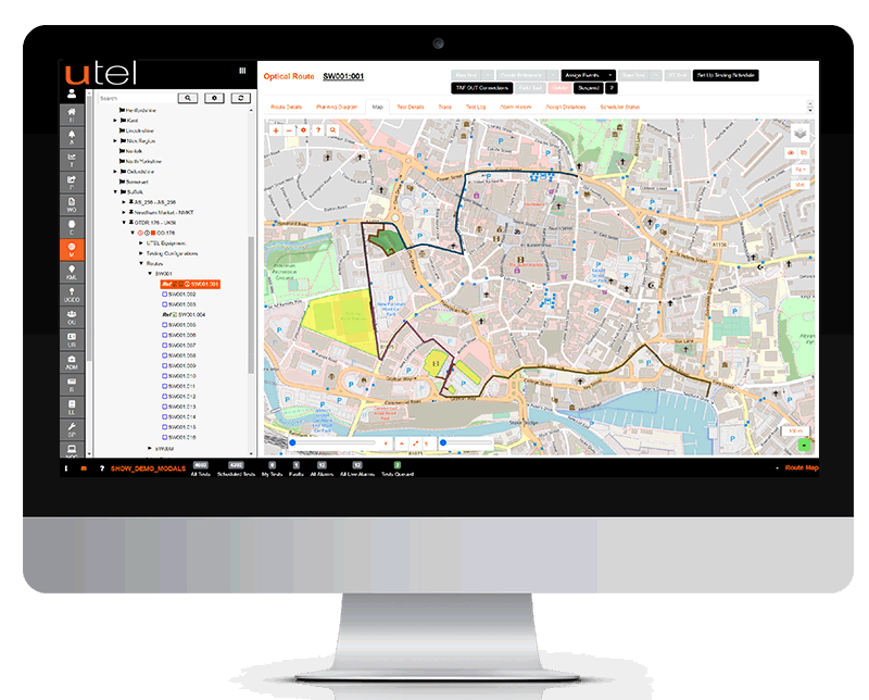 Desktop showing planning map